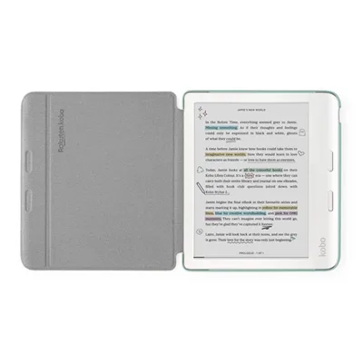 Kobo Basic SleepCover per Libra Colour aperta Kobo Basic SleepCover per Libra Colour, verde erba, aperta