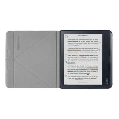 Kobo SleepCover per Libra Colour, nero, aperta