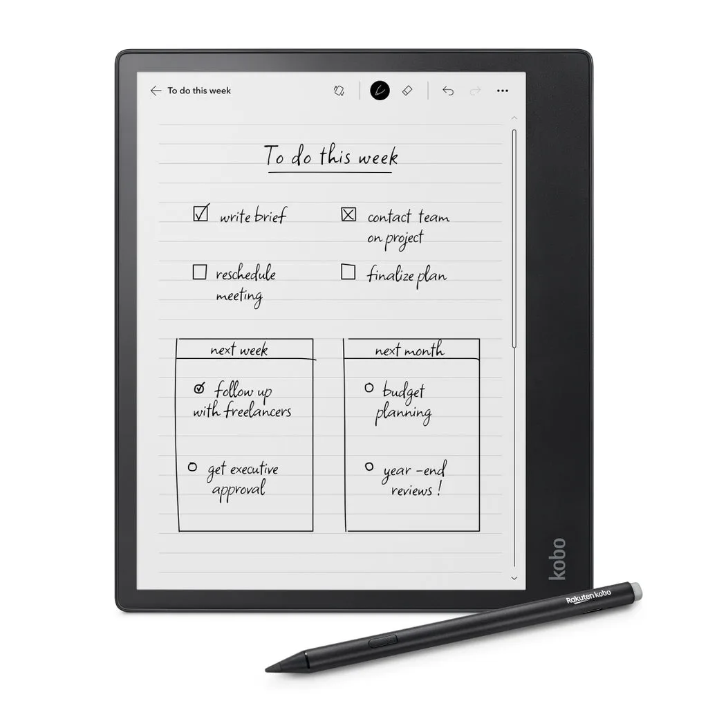 Kobo Elipsa 2E eReader 10,3 pollici 32 GB nero con penna Kobo Stylus 2